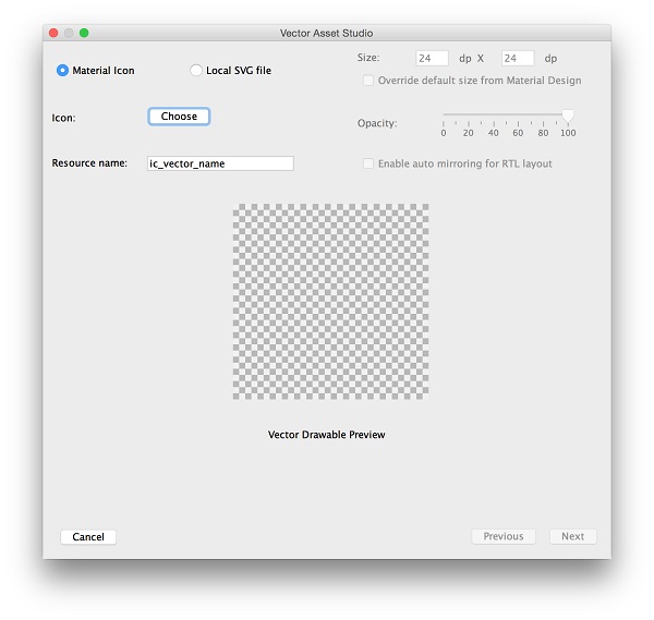 Android Studio（十）：Android Studio添加多適配的向量圖片