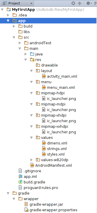 Android Studio（一）：Android Studio管理你的項目